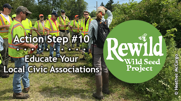 Rewilding Action Step #10: Promote rewilding throughout your community. Educate decision makers on the importance of restoring native plants and habitat.

Pledge to Rewild (bit.ly/pledge-to-rewi…) — get free info &amp; resources to learn. #PledgeToRewild10ActionSteps #PledgeToRewild