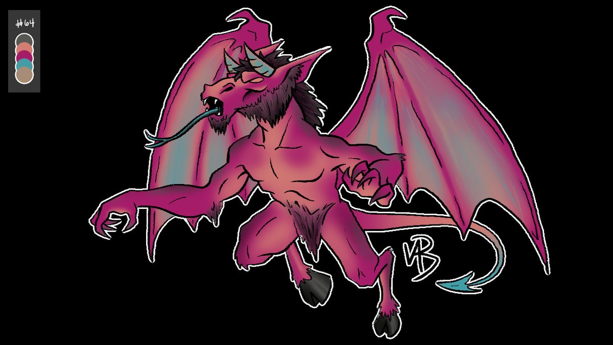 VBArtPlace's tweet photo. Today's video is a #PaletteChallenge of the #JerseyDevil! Give me more #monster #artwork to draw! I love #cryptids. #ArtistOnTwitter #ArtistsOnTwitter #art #NewJersey #PineBarrens #LeedsDevil https://t.co/UoA6v86uFk https://t.co/OCSqFYGBt9