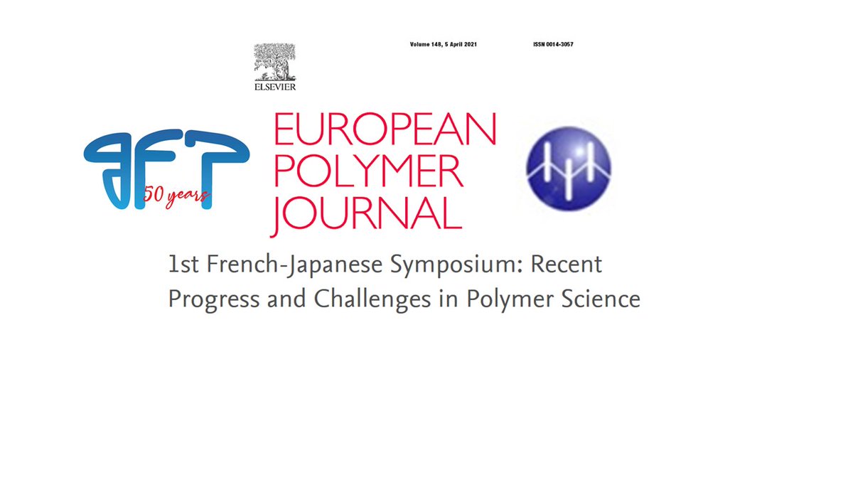 gfpolymeres's tweet photo. 📌#EuropeanPolymerJournal special issue📚dedicated to the 1st 🇯🇵#SPSJ 🇫🇷#GFP symposium held in January 2020, edited by S. Caillol, R. Becer and V. Ladmiral, now online!
🔎https://t.co/movDdZXoLR 
➡️https://t.co/vphlebneGX
➡️https://t.co/d1M0swXUFt
@ELSchemistry @CNRS @CNRSinJapan https://t.co/07GhF1bqDW