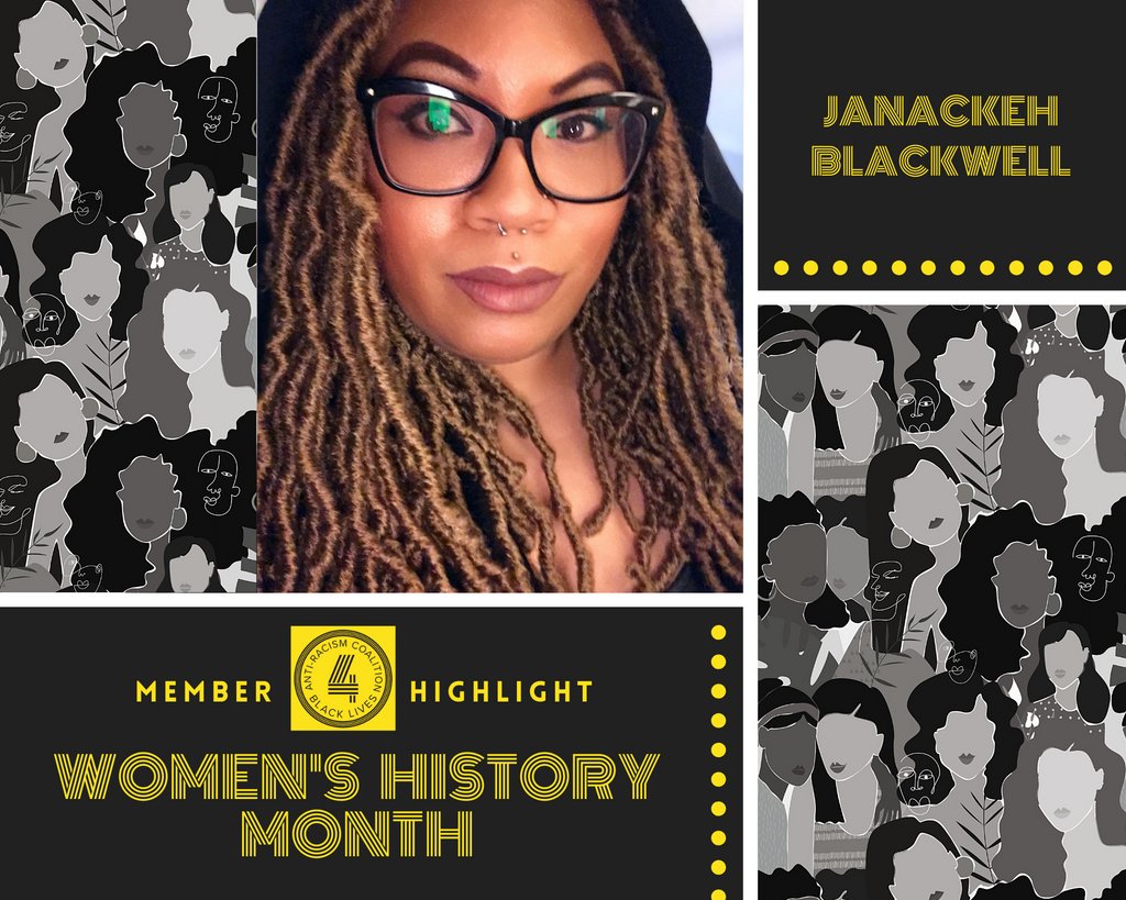 ARC4BL's tweet photo. ARC4BL are continuing to highlight a few of our amazing members. Next up: Janackeh Blackwell!
#WomensHistoryMonth #ARC4BL #MemberHighlight #JanackehBlackwell #TheReformationProject #CelebrateWomen #WomenLead #Activism #Volunteers #BLM #BeTheChange #SocialImpact https://t.co/nHNTBWvwlZ