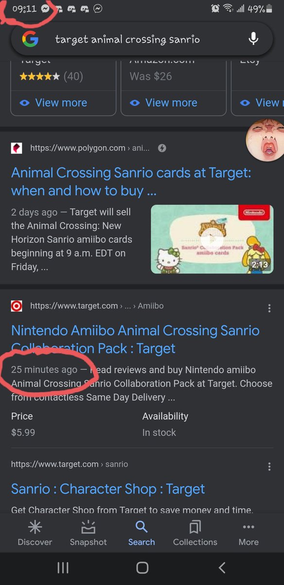 SovRayne_Galaxy's tweet photo. @Prof_Jay_Gaming @Target Yep this happened to me too.. I set my alarm at 9am had the website open prior &amp; was sold out before I could purchase. I went to google to check &amp; refresh I saw this. it looks like to me that they were listed 25 minutes earlier than intended which is annoying as all hell.... https://t.co/NKsbx2PYBu