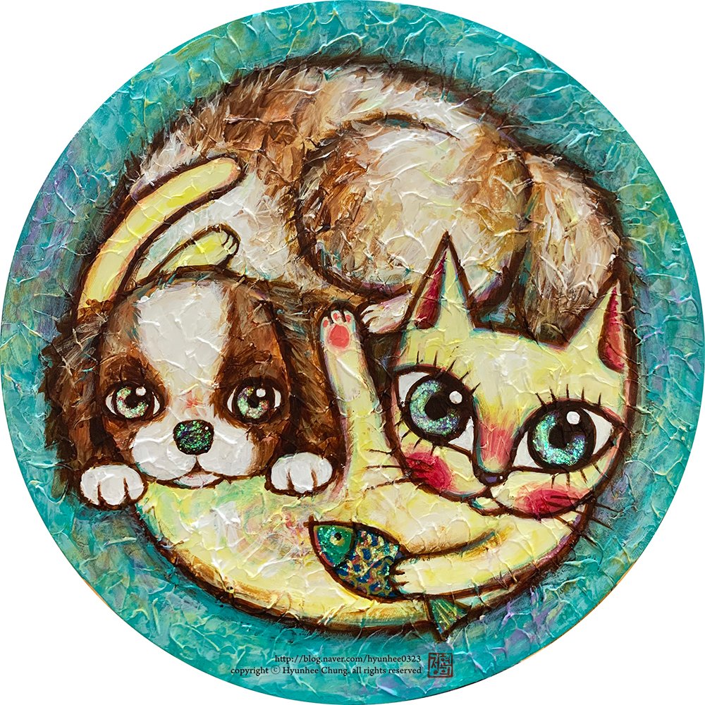 hyunhee0323's tweet photo. Hello, this is Fine Artist, painter, NFTartist Chung, Hyunhee.

I am a painter who expresses the relationship between people and animals with colors and various materials under the theme of connecting.

Nice to meet you! https://t.co/blFyUEktRm