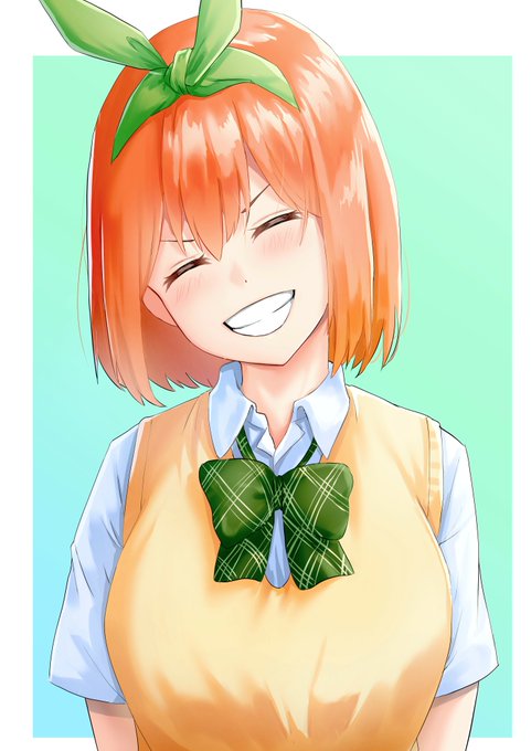 ナヨタカさんがTwitterに投稿した中野四葉(五等分の花嫁)のイラスト。