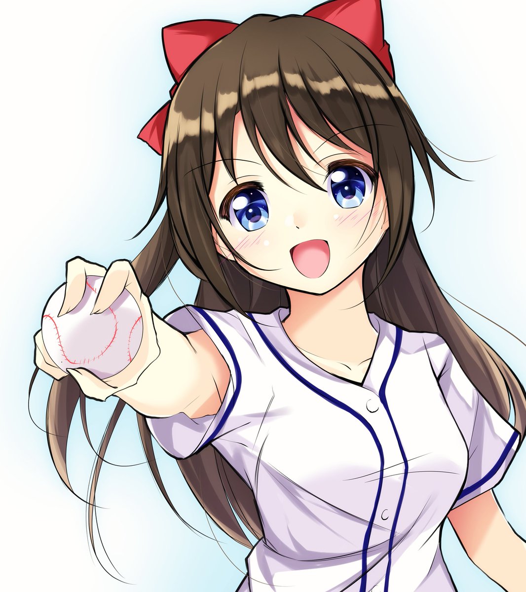 桜坂しずく 「開幕記念にグラウンドの支配者
球技と言えばね 」|ほいじんのイラスト