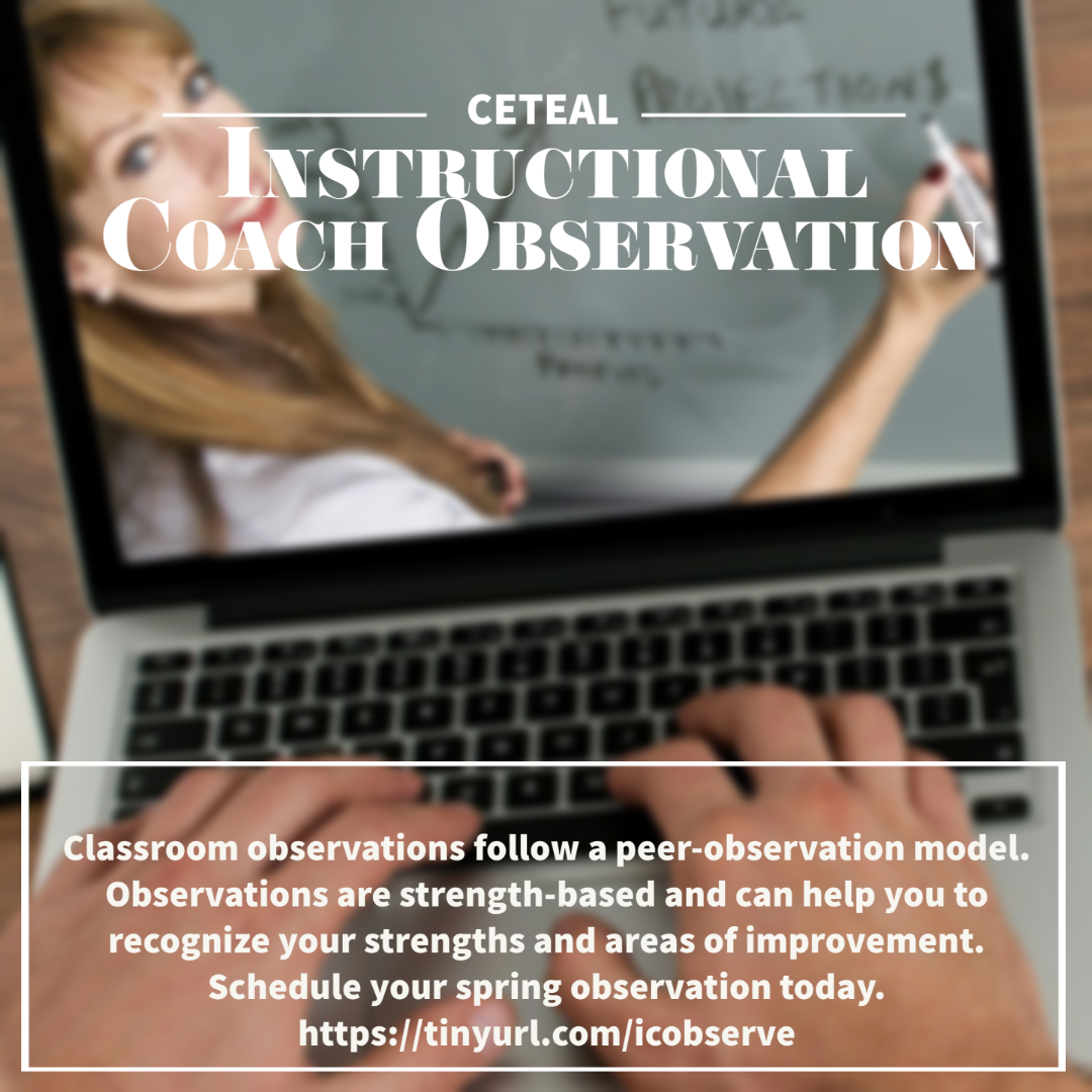 CCUPDAT's tweet photo. #CCUFaculty There is still time to schedule your classroom observation with an instructional coach! 
Schedule today: https://t.co/JZ02jNuZ93 https://t.co/YOPD8wZ1kA