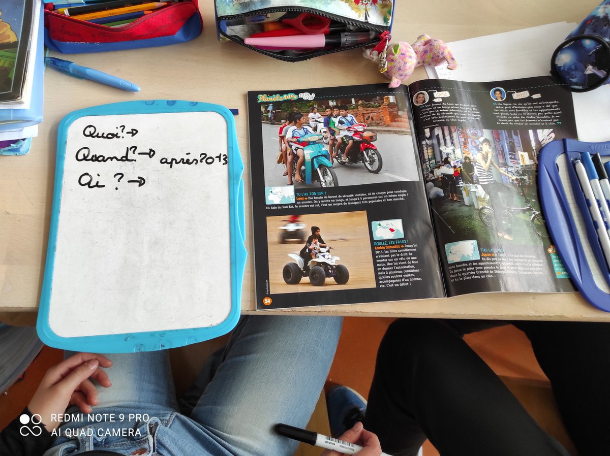 #Lasemainedelapresse 
Nous avons vu comment est réalisé  un article de presse. Pour construire l'article il faut répondre à 5 questions : Où ? Quand? Quoi? Pourquoi ? Qui?