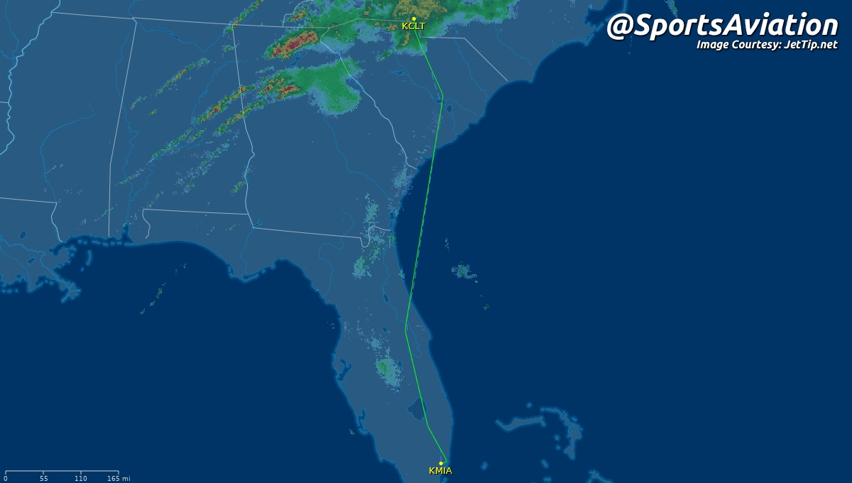 SportsAviation's tweet image. 🏀 Miami Heat (@MiamiHEAT)
🗒️ #HeatTwitter late arrival for back-to-back tonight
🆚 Charlotte Hornets #AllFly #MIAvsCHA
✈️ DAL8931 | N655DL | B752
🛫 MIA - 12:09am ET
🛬 CLT - 1:39am ET
Track Here👉🏼: jettip.net/airport/kclt/5…