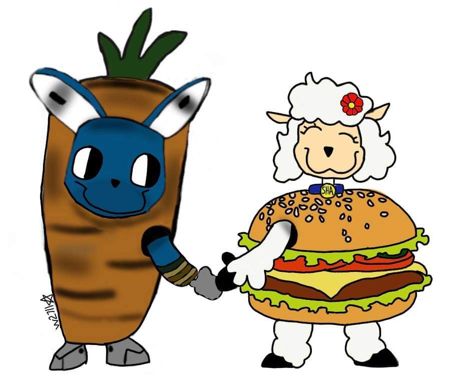 W2seven11's tweet photo. Pumpkin rabbit? Witch sheep? 
Get out of here, my favorite costume couple is carrot bon and burger sha
#TheWaltenFiles  #TWF3 https://t.co/CZ6y4JQJSI