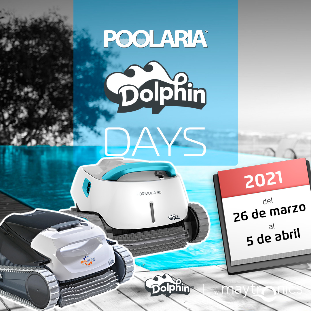 poolaria's tweet photo. ¡Ya están aquí los DOLPHIN DAYS 🐬 de Poolaria! • Consigue tu robot 🤖 limpiafondos Dolphin al mejor precio 💦 • Del 26 de marzo al 5 de abril • Compra aquí ➡️ https://t.co/WHyP1DaH9H #Poolaria #Limpiafondos #Dolphin #Maytronics https://t.co/rvl1zpNHsF