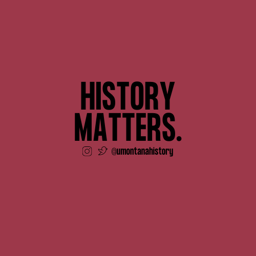 UMontanaHistory's tweet photo. Not that we should need to, but let's spread the word, especially @umontana! https://t.co/79TboN9vJM