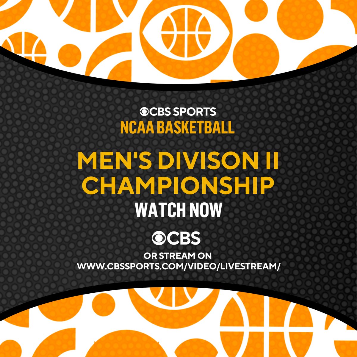 NWBearcatMBB's tweet photo. Tomorrow’s @NCAADII national championship game will broadcasted nationally on CBS. The broadcast will start at 11 a.m. https://t.co/YaOeMkeEWr