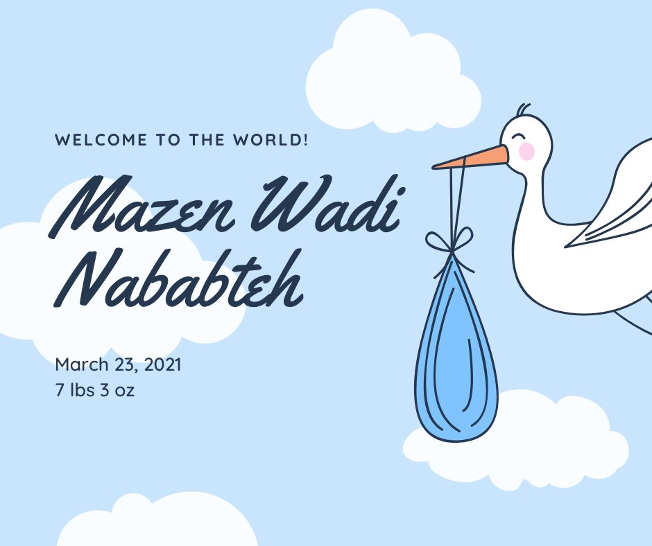 ACS_flooring's tweet photo. Join us in congratulating Wadi and his wife on their new baby boy - Welcome to the world, Mazen Wadi Nababteh! 7 lbs 3 oz, 19.5 in #ACSfamily #ACSstrong
https://t.co/M8viKu1qQB https://t.co/GbcmFiu9Xn