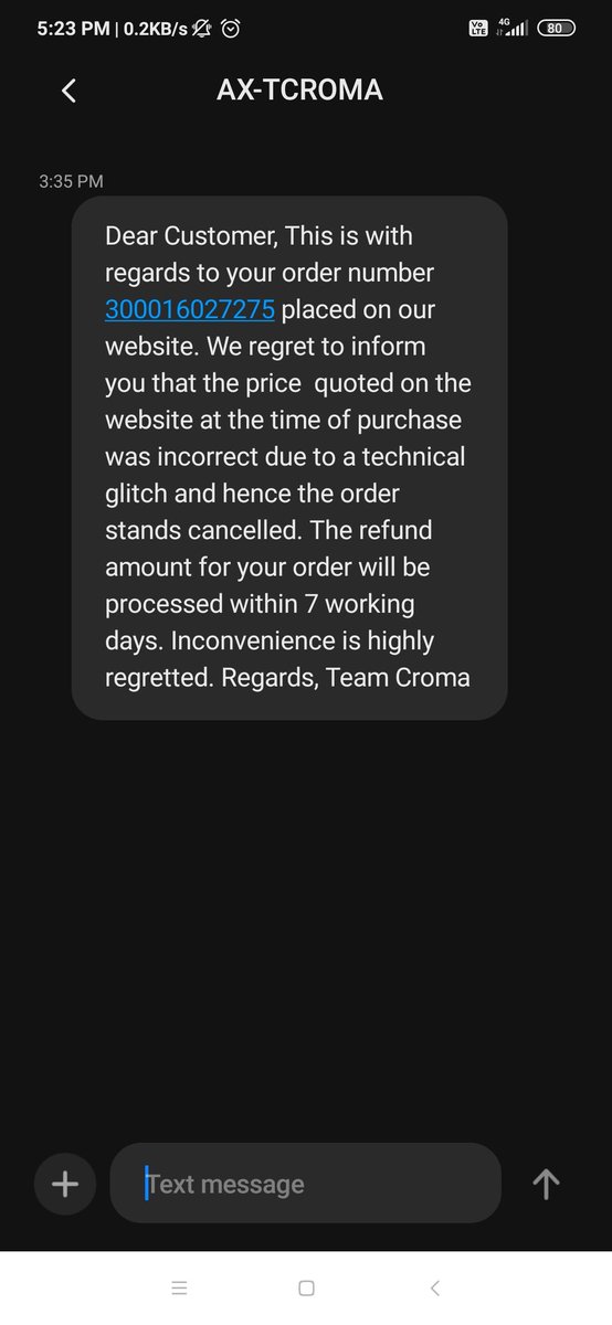 amanxtreme's tweet photo. @cromaretail @TataCompanies
@tatatrusts

Betrayed by TATA

I bought Samsung Galaxy S20FE on official croma website on 60 % off and i took money from my friend on interest to order the phone. After ordering the phone , croma cancelled my order.
It was all preplanned. It is a scam https://t.co/bprQ6haeqZ