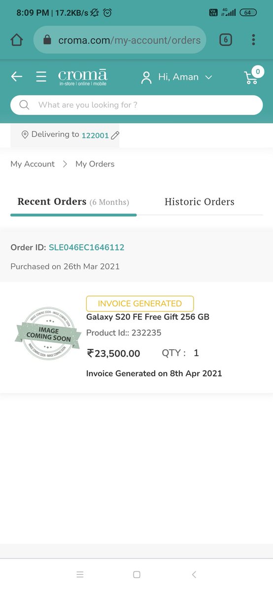 amanxtreme's tweet photo. @cromaretail @TataCompanies
@tatatrusts

Betrayed by TATA

I bought Samsung Galaxy S20FE on official croma website on 60 % off and i took money from my friend on interest to order the phone. After ordering the phone , croma cancelled my order.
It was all preplanned. It is a scam https://t.co/bprQ6haeqZ