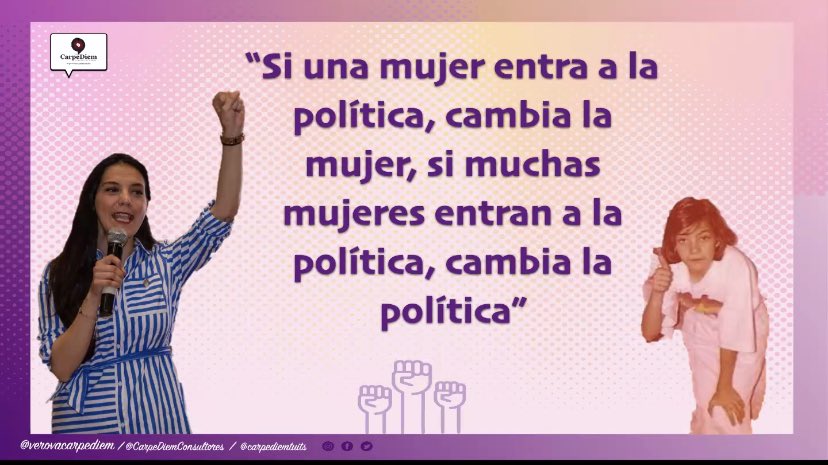 avencopol's tweet photo. La consultora mexicana 🇲🇽 @VeroVAcarpediem nos deja esta frase de Bachelet #MujerEnPolitica #26Mar https://t.co/Yn3MJYL8U5