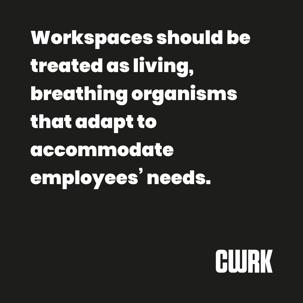 Employees want more flexibility, autonomy &amp; the ability to choose when &amp; where they work. CWRK can provide them with exactly that.

wearecwrk.co.uk

#coworking #fridayfeeling #fridayvibes #officespace #flexibilty #hyridoffice #remotework