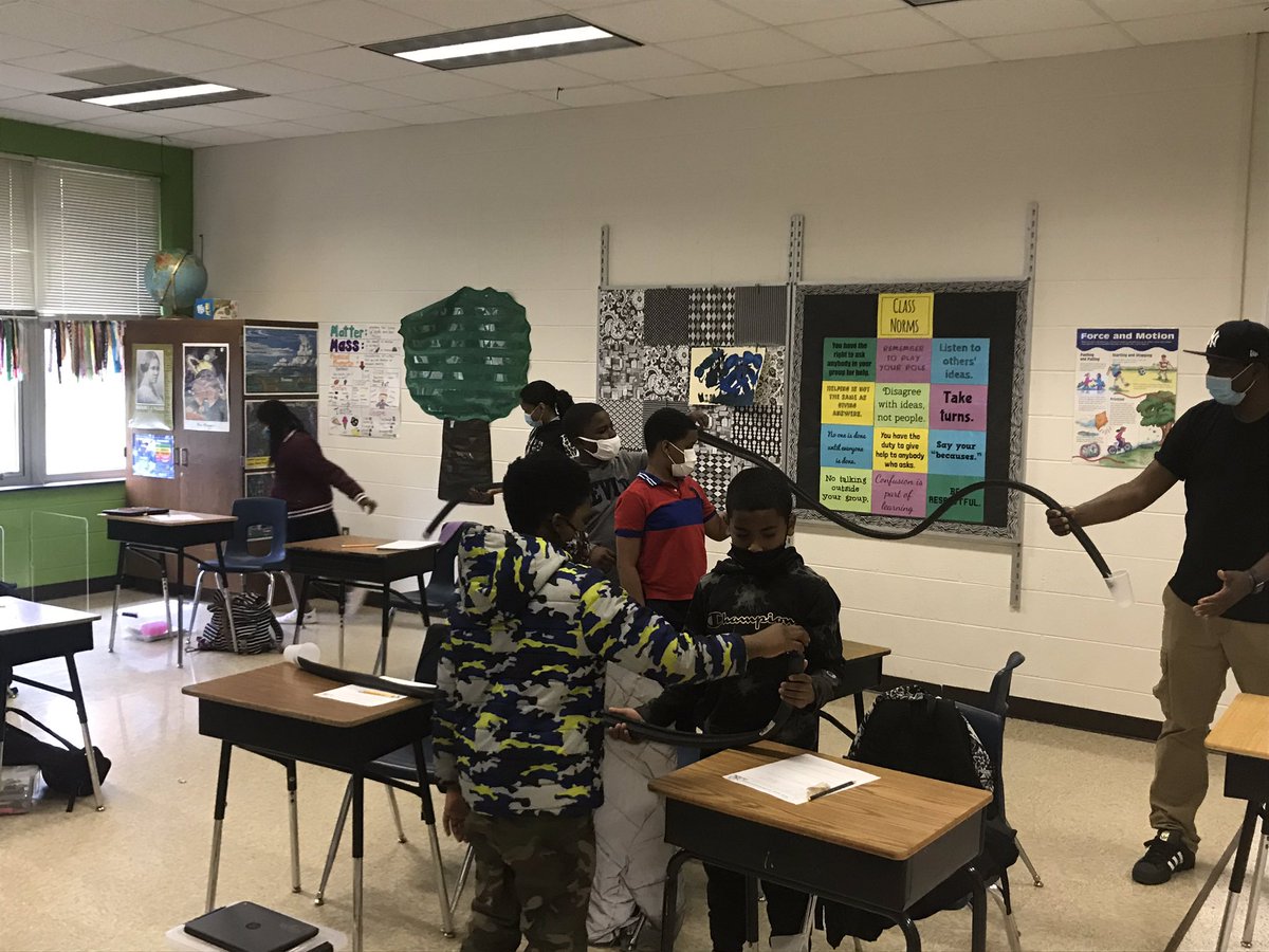 We are Rocking and Rolling in 5th Grade! Students are building roller coaster tracks to connect the concepts they have learned during their force and motion unit. Great way to make science hands-on and interactive! @PetreeElem @WSFCS_Science @Title1wsfcs