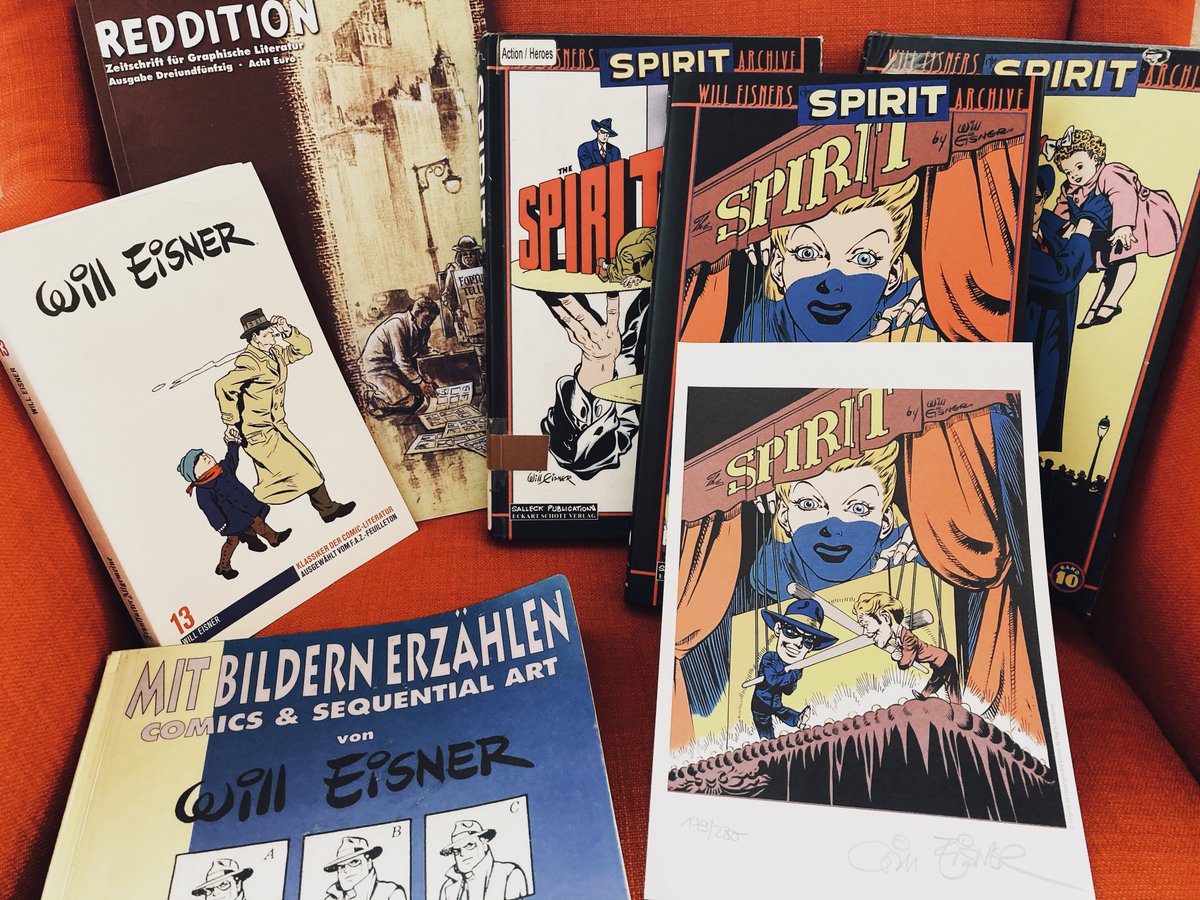 ComicsHydra's tweet photo. Durch die aktuelle #Comixene wieder komplett in die #WillEisner-Parallelwelt abgetaucht.

Das hilft, die Moral hochzuhalten – gegen die ganzen einfach gestrickten #CancelCulture-Ideologen da draußen.

Der signierte Druck kommt ins #Hydra #Comics-Büro. 😍 https://t.co/FOXIqHz0F9
