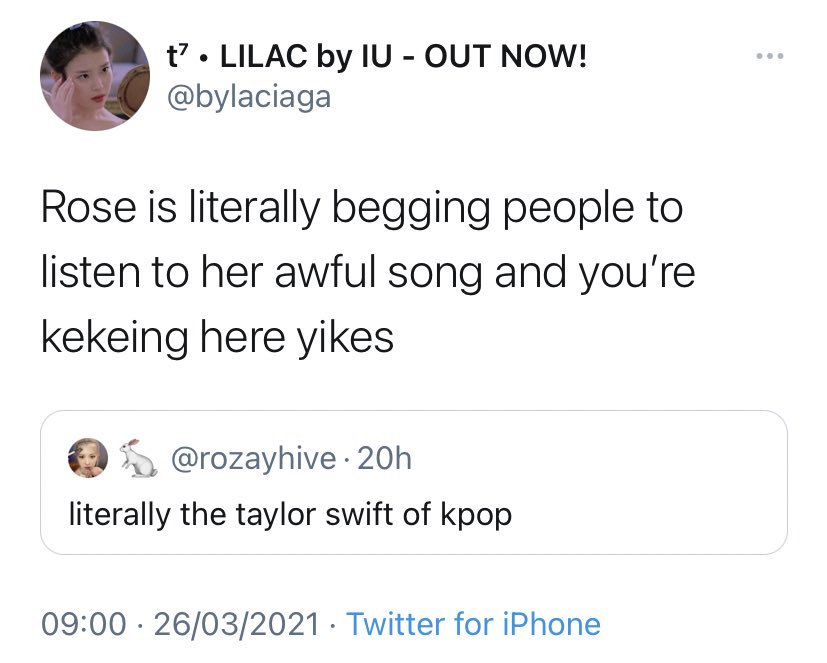rose_protection's tweet photo. 🚨 REPORT | BLOCK🚨 

- @/bylaciaga
https://t.co/4vlNayBEwq

Being hateful towards ROSÉ.

📢It’s okay if you have no taste and hate the song but keep your awful opinion to yourself.

🚨Report the account as 
- disrespectful/Offensive
- targetted harassment

 ❌Do not engage https://t.co/gbZ7UbPlaN