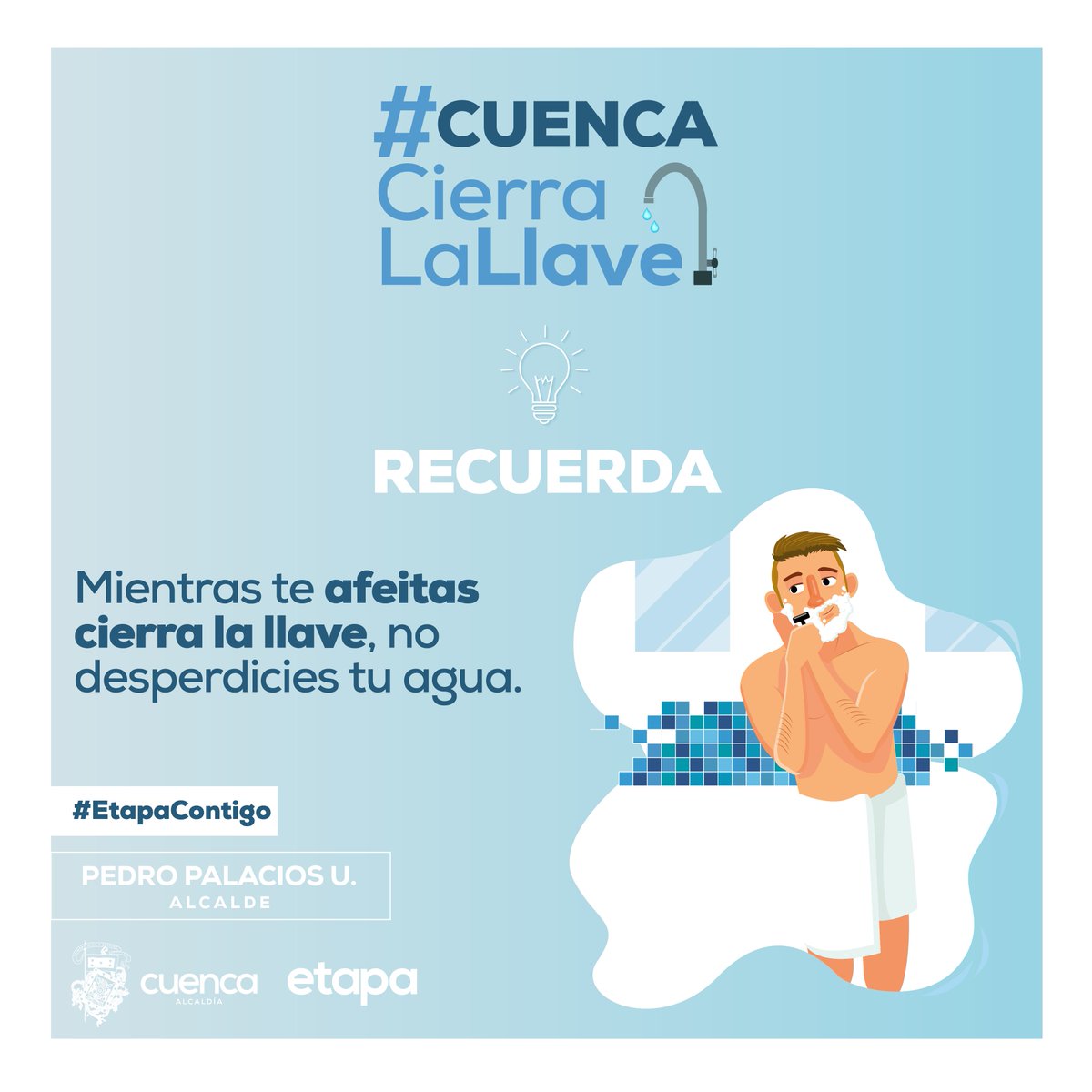 ETAPAOficial's tweet photo. Hay muchas maneras de ahorrar el #agua 💦 y una muy importante es ésta 👆🏻
.
#CuencaCierraLaLlave
#CuencaResponsable https://t.co/rhV90vfjtX