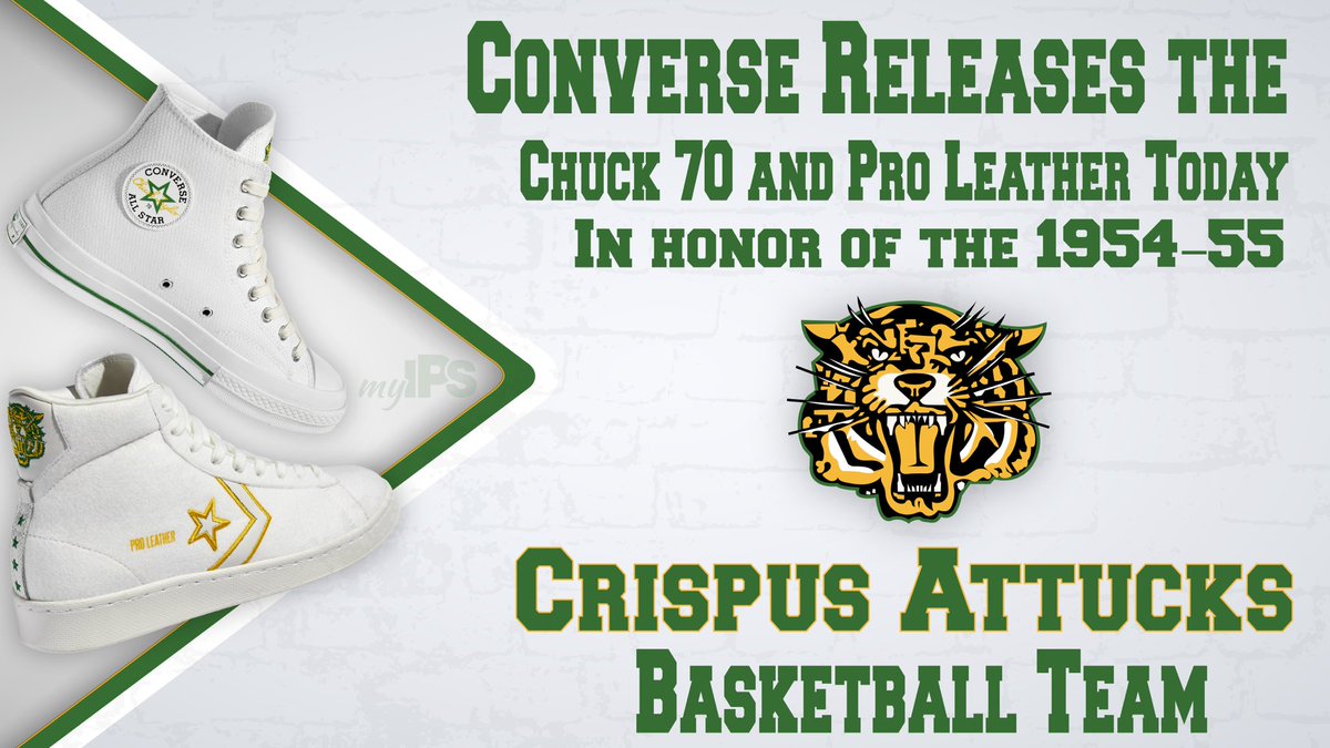 CHawk11's tweet photo. Crispus Attucks Breaking Down Barriers Shoe Update. The Pro Leather and Chuck Taylor shoes are almost sold out in all sizes. Please visit https://t.co/78z9JzVctF to find sizes that are not available on https://t.co/c023fwBe7J. https://t.co/3JBFNyYvIZ