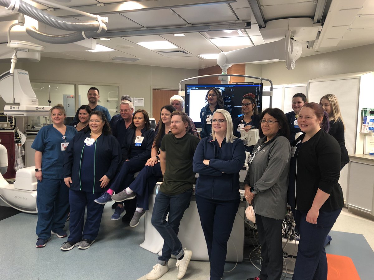DrArgyle's tweet photo. Fun #cvCathLab photo day today in the new room! Incredibly honored/humbled to be their director - terrific group! @BSWTemple_CVdoc https://t.co/wLY7ZK6g3F