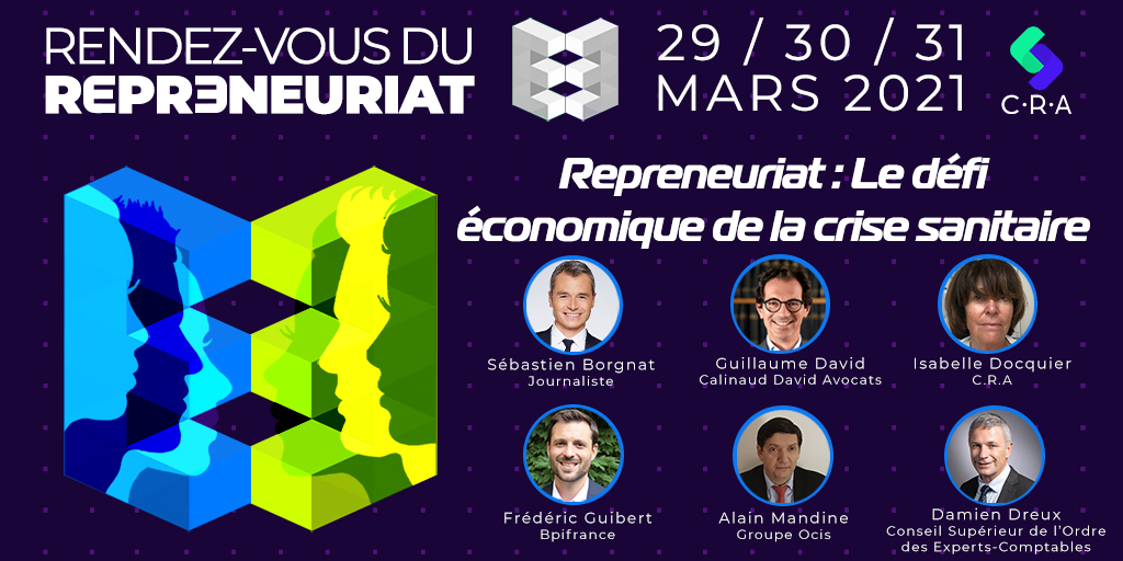 Découvrez avec nos experts, dans la #MASTERCLASS  des #RDVrepreneuriat du 30/03/2021 de 12h à 13h, comment la crise de la #COVID19 a influencé le marché de la #transmissiondentreprise.

➡️ Inscription : lnkd.in/evUHjis

#savethedate #entrepreneur #reprisedentreprise