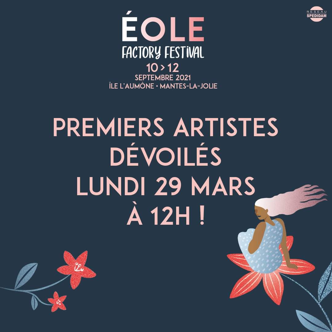 🥁ANNONCE🥁
RDV lundi à 12h sur nos réseaux sociaux pour découvrir les 5 premiers artistes de la 3è édition d'Eole Factory Festival !
Tellement hâte ! On ne vous dit rien, si ce n'est que cette année encore ça va groover, ça va souffler, pianoter et chanter sur l'Île l'Aumône !