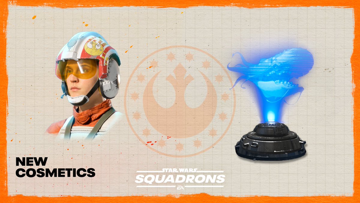 EAStarWars's tweet photo. For the Rebellion! Celebrate the Alliance with free cosmetics for your starfighters. Show the Empire how it’s done. 💪 
#StarWarsSquadrons https://t.co/ouuQqfe3nU