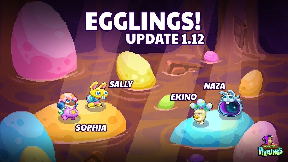 Outerminds's tweet photo. We're going live to bring you the latest spoilers and to check out all our game updates, come hang out, share your Tuber or battle the devs with your Pixeling team!
https://t.co/ScLbtRaCRK
#pewdiepie #tubersim #pixelings https://t.co/a8dVZhJz3G