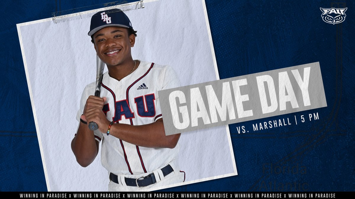 FAUBaseball's tweet photo. C-USA play starts TONIGHT! First pitch at 5 p.m. https://t.co/XwdvrvG4oZ