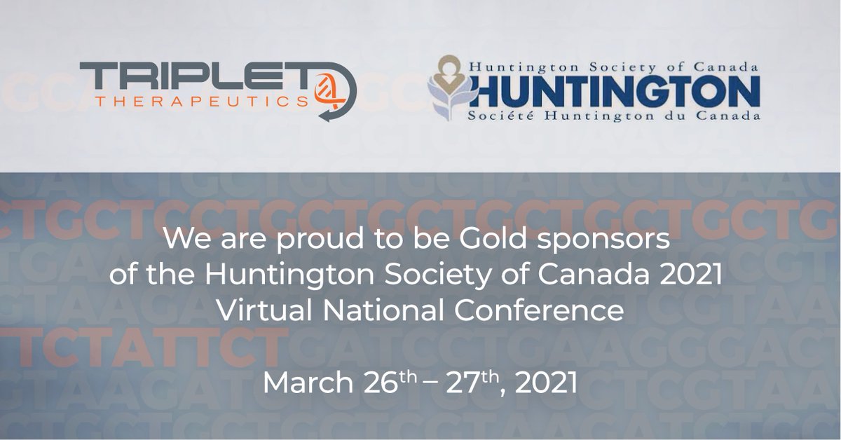 We are proud to be Gold sponsors of the <a href="/HuntingtonSC/">@huntingtonsc</a> 2021 Virtual National Conference where we will join in discussions and learn from researchers and leaders in the Huntington’s disease community. #HDCon21