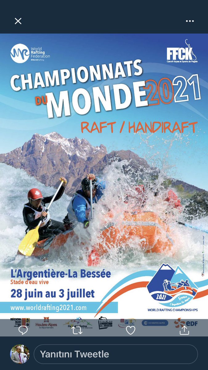FikretYARDIMCI's tweet photo. Turkish National Rafting Team is ready for France 2021 World Championship. I am afraid we are going to collect many medals again.@TurkishRaftFed @gulsenorhan @ErolOkten @hakanozer62 @kralll7171 @Mustafa_Celik57 @nevzatvan @tuncaysonel @av_kazimmert @HamzaKa81524311 #rafting https://t.co/LGMvcP0n2M