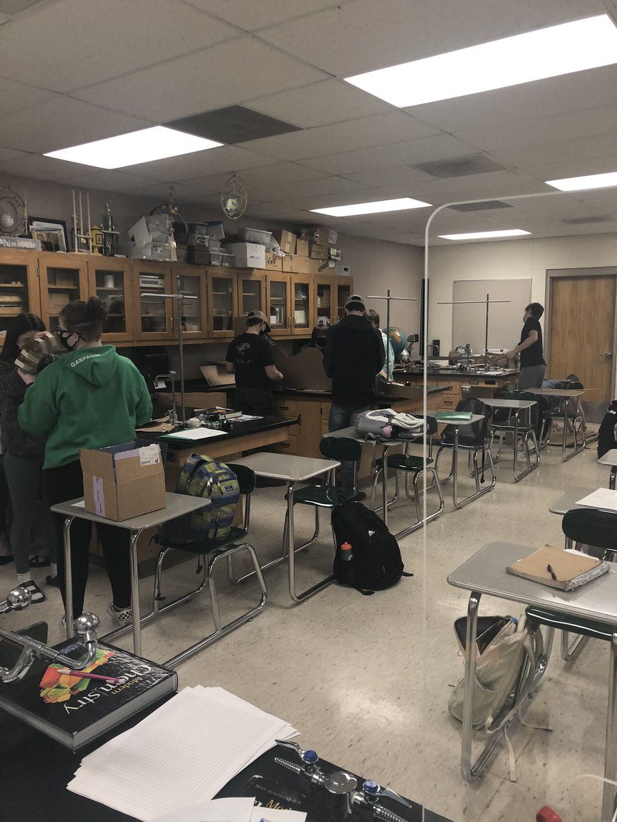 Day 2 of the “roller coaster project”. Building roller coasters using cardboard and golf balls.