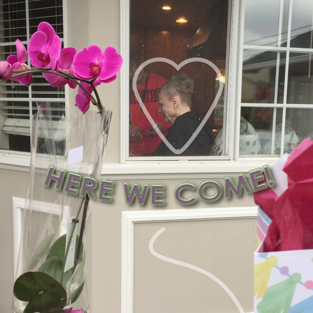 ChoiceinAging's tweet photo. When it comes to celebrating our member's birthdays we just can't keep our distance - but since we must, for safety precautions, you can see how we do it - delivering a little CiA presence while dropping off presents. 
#StayHomeStaySafe #socialdistancestyle #seniorcare https://t.co/nEKId113UK