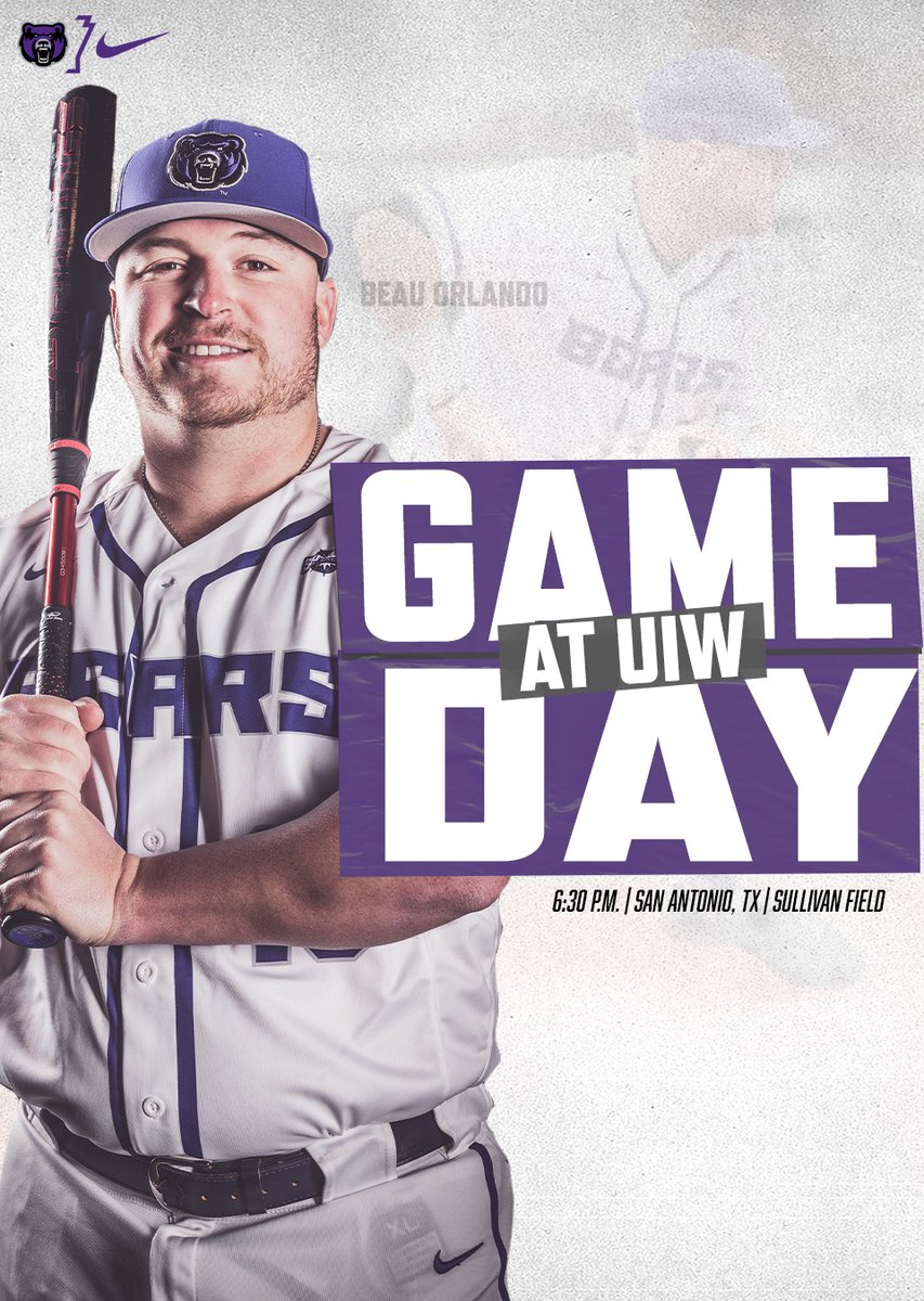 UCABearBaseball's tweet photo. Bears vs. Cardinals at 6:30 tonight in the SLC series opener from San Antonio. Catch it live on @TheBear91_3 with @SteveoUCA or watch here: https://t.co/9WUneSzYIp #BearClawsUp https://t.co/WciFf6b7IB