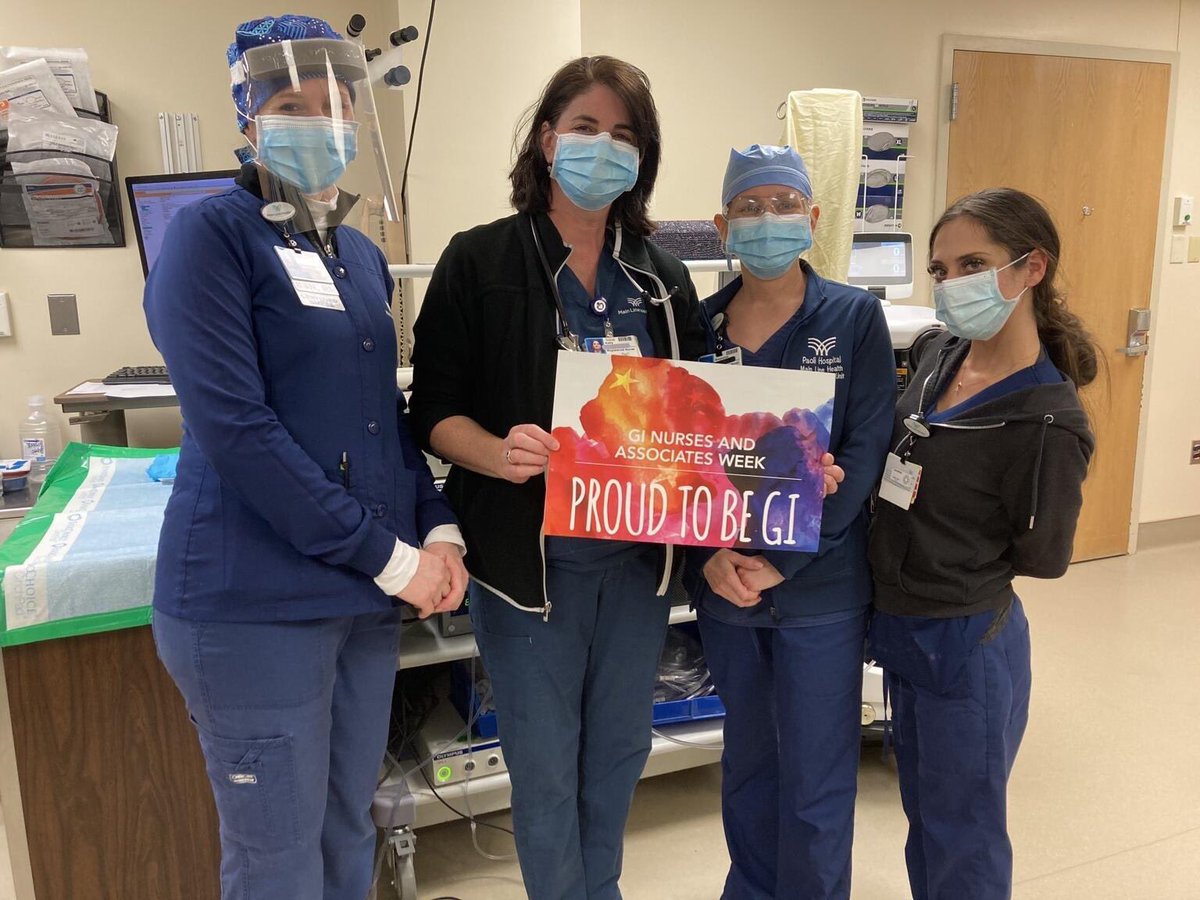 mainlinehealth's tweet photo. It’s National #GINursesWeek!
Many thanks to our GI nurses and associates across Main Line Health for their compassionate care, this week and always. https://t.co/YAHzSRicw2