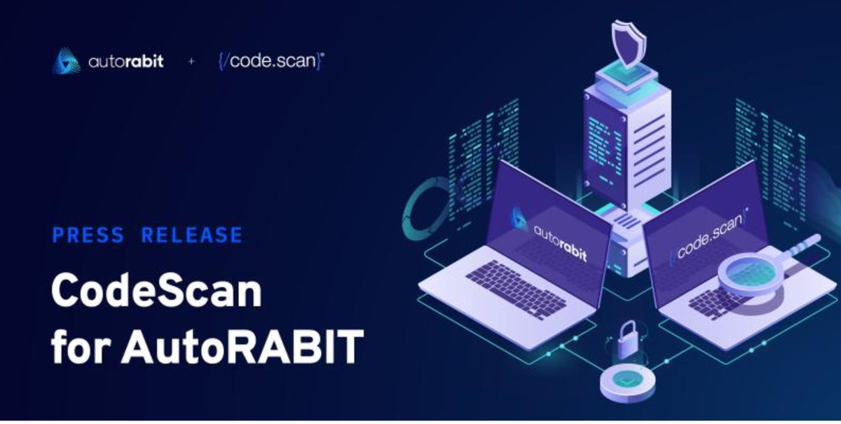 CodeScanforSFDC's tweet photo. Have you heard the news? CodeScan has joined the @autorabit family! Through our combined technologies, we look forward to providing #Salesforce teams optimal development solutions. Check out the press release here: https://t.co/aG9ONYIL4l

#CodeScan #AutoRABIT #SalesforceDevOps https://t.co/x0oAcpqJ1b