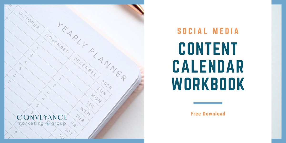 ConveyanceMktg's tweet photo. Visit our website to learn more about how our content calendar workbook to can help  your company's strategic content planning today.#CMG #ConveyIt #ConveyanceMarketingGroup  #DigitalMarketing #SocialMediaMarketing
https://t.co/Nu6Xdl0iM6 https://t.co/WdeAW4EIjk