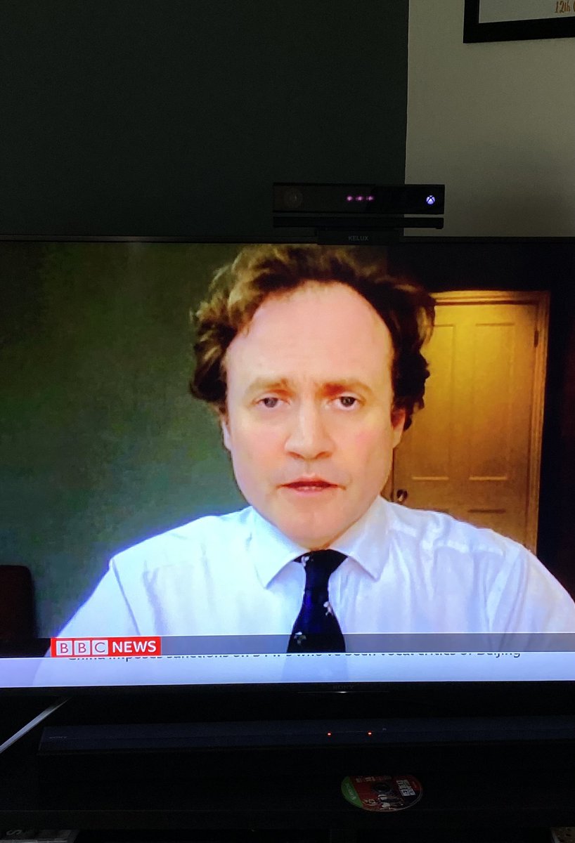 YouGrowWildS's tweet photo. Watching BBC news and keep looking up to think @BradleyWhitford /Josh is being interviewed. Just me? https://t.co/sOLcb6Mx5F