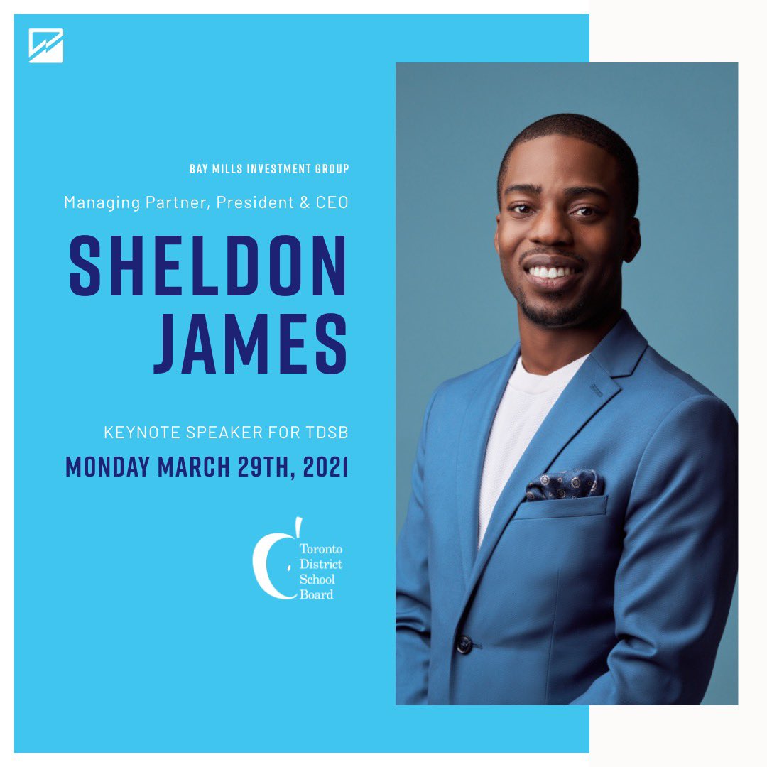 We are excited to share that #SheldonJames will be the keynote speaker at the TDSB Grade 8 to 9 transition night. 📚📝⠀ ⠀ Sheldon attended Jarvis Collegiate Institute within TDSB and is looking forward to speaking with the staff and students!