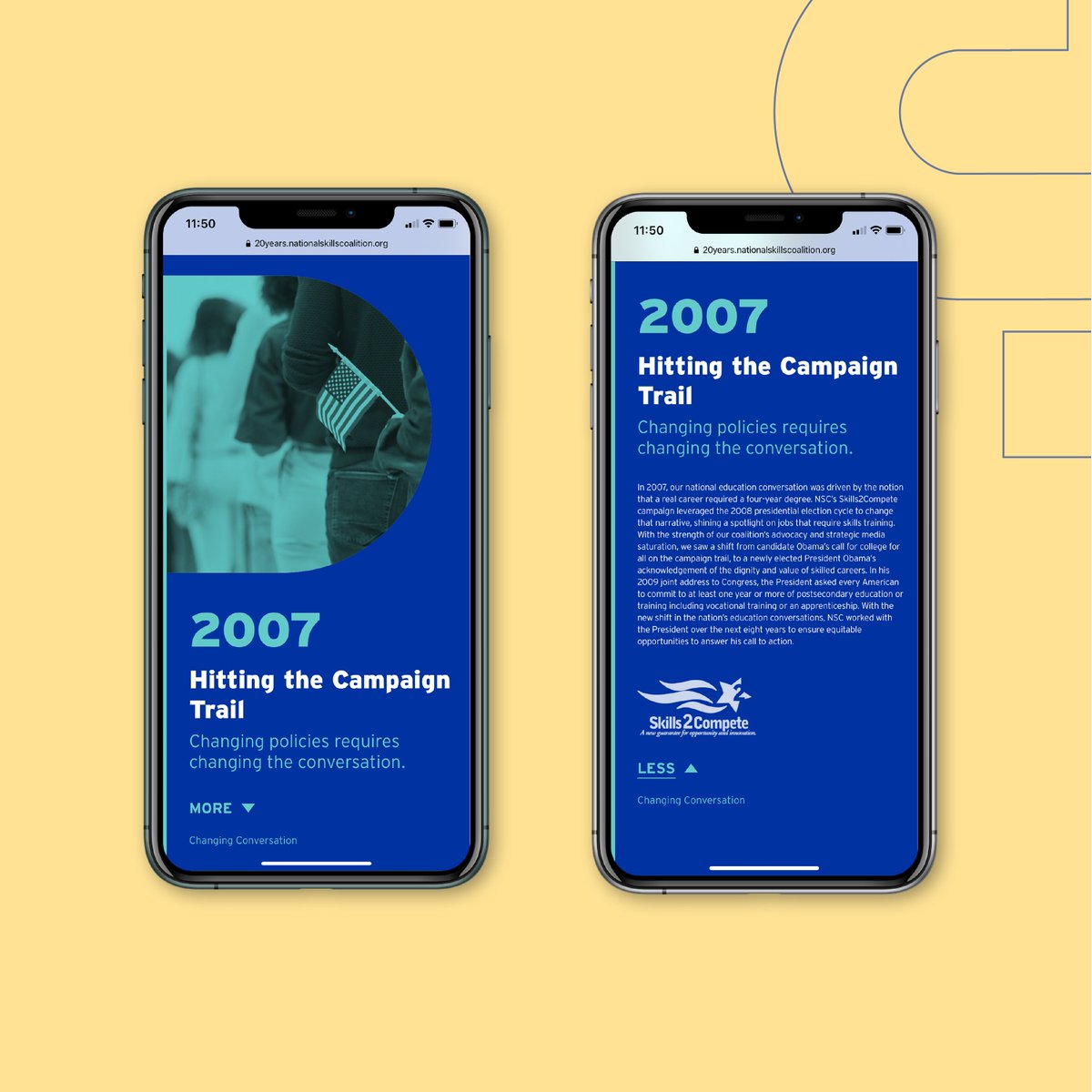 Eighty2degrees's tweet photo. Congratulations to @SkillsCoalition for 20 years of championing America's workforce! We're thrilled to have created their digital impact report with @LightningFruit , which showcases NSC's history, accomplishments, and vision for the future. https://t.co/IvjzAYAs5y