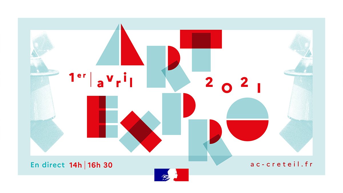 AcCreteil's tweet photo. 🗓️ #ArtExpro revient en 2021 pour sa 19e édition ! Cette année, les élèves de la #VoiePro de l’@AcCreteil vous donnent rendez-vous en direct, le 1er avril, pour une découverte interactive de leurs réalisations artistiques, culturelles et techniques 👉 https://t.co/GOst223JdW https://t.co/29XED06NFf