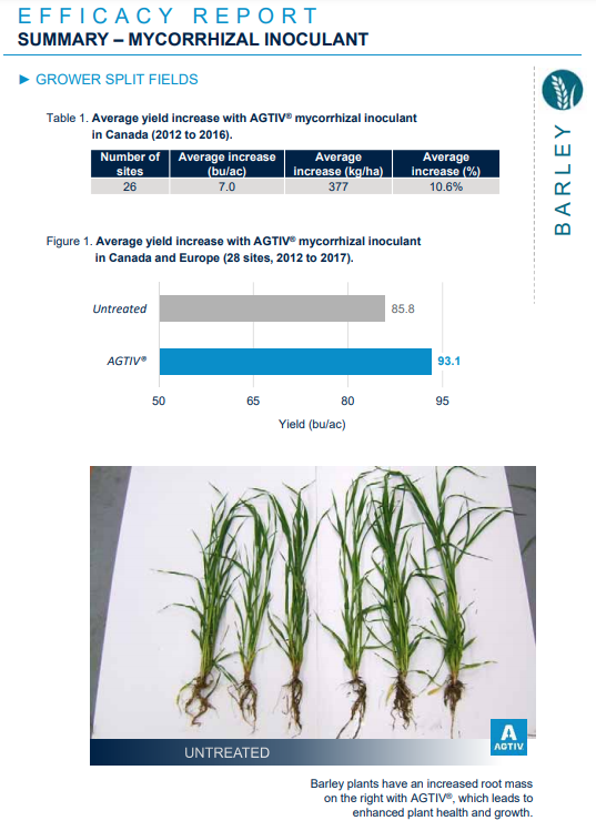 TaurusAgTeam's tweet image. Will my Barley crop benefit from #MYCORRHIZAE?
26 sites accoss Western Canada over 6 years weigh in!
AGTIV Efficacy Report:
medias.ptagtiv.com/media/2662/202…