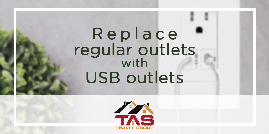 TASRealty's tweet photo. It seems that more and more things are starting to use a USB outlet.  Replace your current outlets with USB outlets to fit all of your charging needs. 

#tasrealtygroup #houstonrealestateagent https://t.co/6qiY7qMDOt