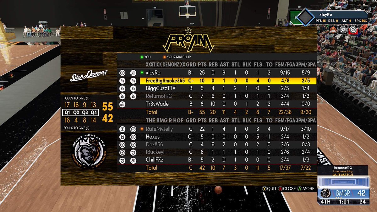 GGs to @BMGProam as we advance to Rd3 of @HOFLeague2k playoffs. 

<a href="/IcyRo2k/">🎯Logo Ro | TC ❄️</a> 
<a href="/Deitric1/">Gray78👑 AKA xBigSmokex32</a> 
<a href="/RGRebxrn/">ReturnofRG</a> 
@TheBigTicketx5 
@Tr3yWade 

<a href="/TooColdOrg/">TooCold Org ❄️</a> 
@TheBlizzardTC
 @HOFLeague2k