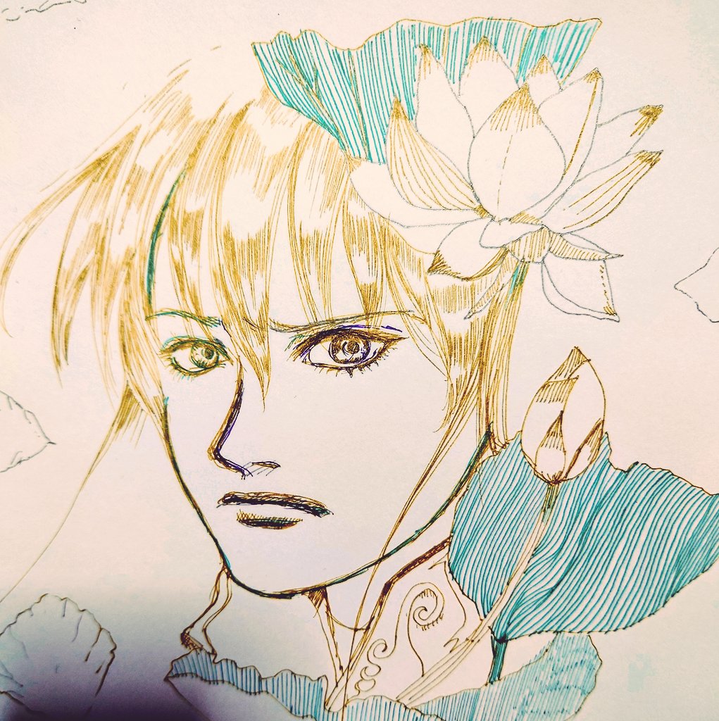 蓮の花描いてたら 途中から小宇宙を感じて シャカっぽい雰囲気に 目ぇ見開いてる Tomta Tomoyam Metal のイラスト 蓮の花描いてたら 途中から小宇宙を感じて シャカっぽい雰囲気に 目ぇ見開いてる Tomta Tomoyam Metal のイラスト
