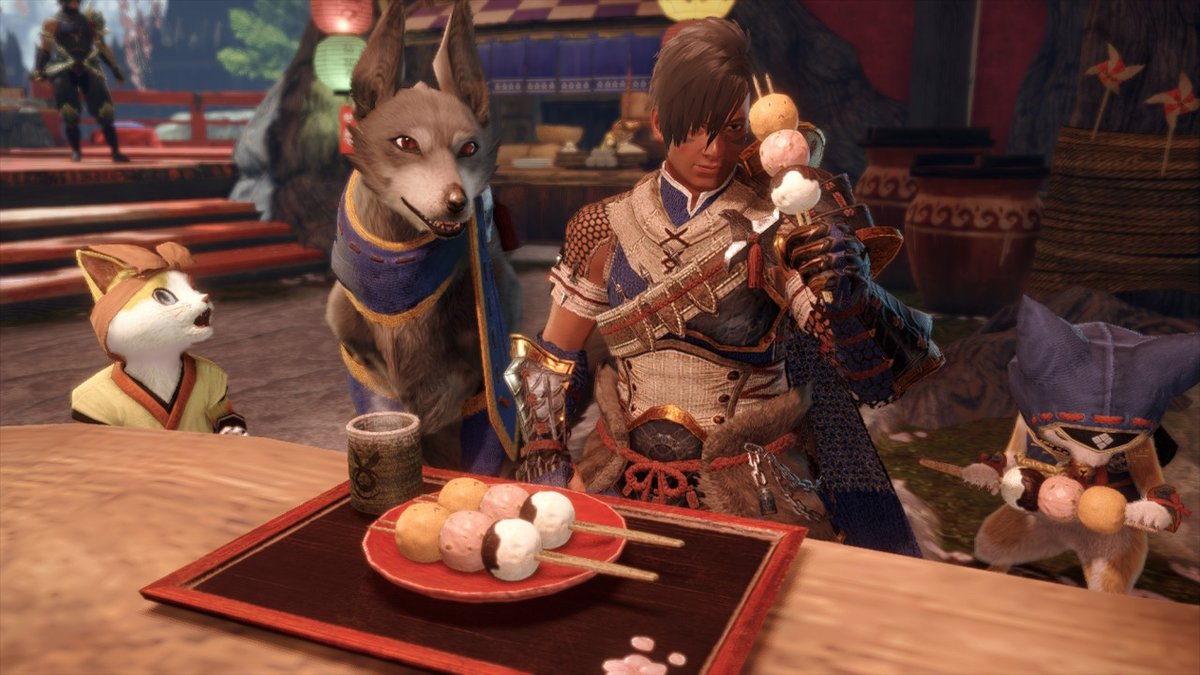SDUndercover's tweet photo. A game with a lot of dog and cat customization options. #MHRise #MonsterHunter #NintendoSwitch https://t.co/Vv3CuTLltp