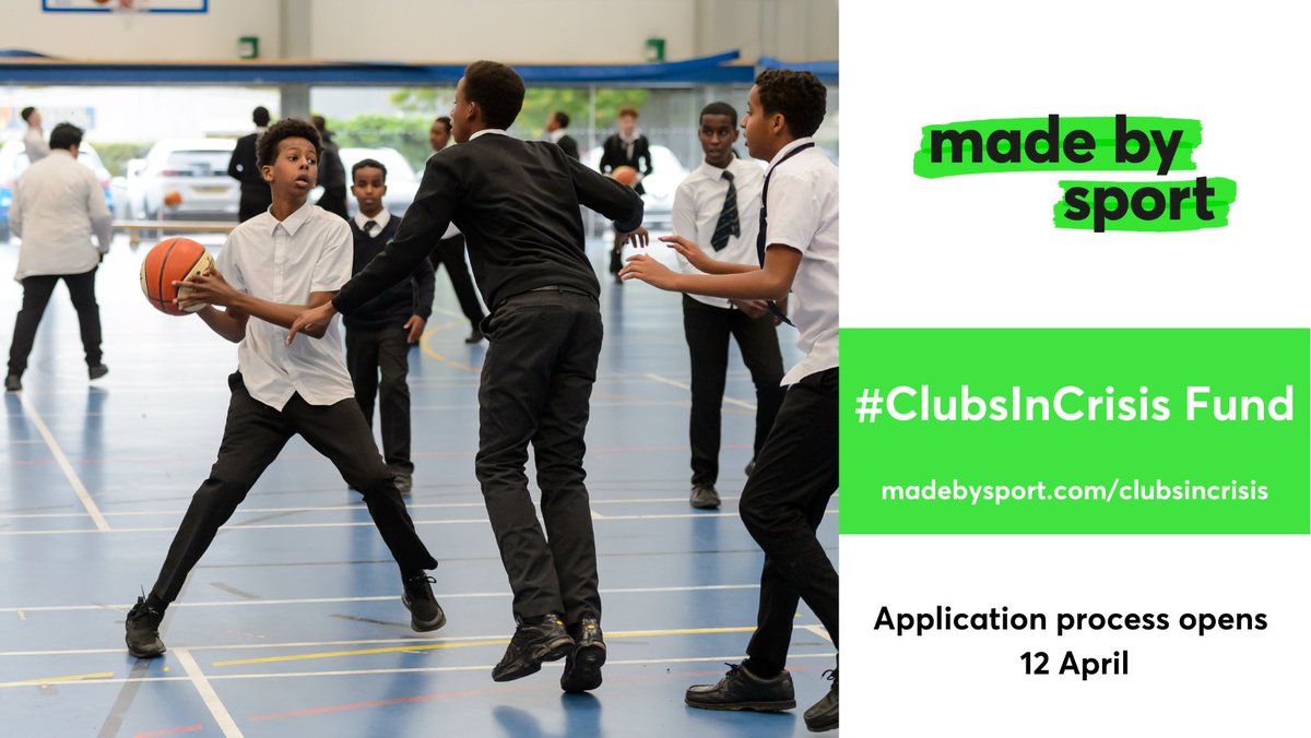 UKCF_tweets's tweet photo. 📣⚽️📣🏑📣
Calling all grassroots sports clubs!

It's time to make a note in your diary:
 
The #ClubsInCrisis Fund, led by @madebysport, will be open to applications through some of our local community foundations from 12 April!

Find out more:
👇👇👇
https://t.co/0u7WiNJRn5 https://t.co/9xvraHBman