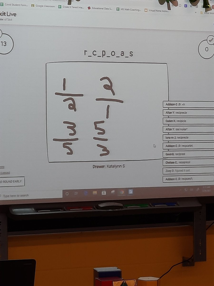 jmtishler's tweet photo. Perfect last day before spring break reviewing vocabulary with @mrsroditis classes using @gimkit "Draw That!" mode.  Part pictionary, part hangman, and a lot of fun! @BayshoreMiddle #MTPSpride https://t.co/Hd3jTlEDiK